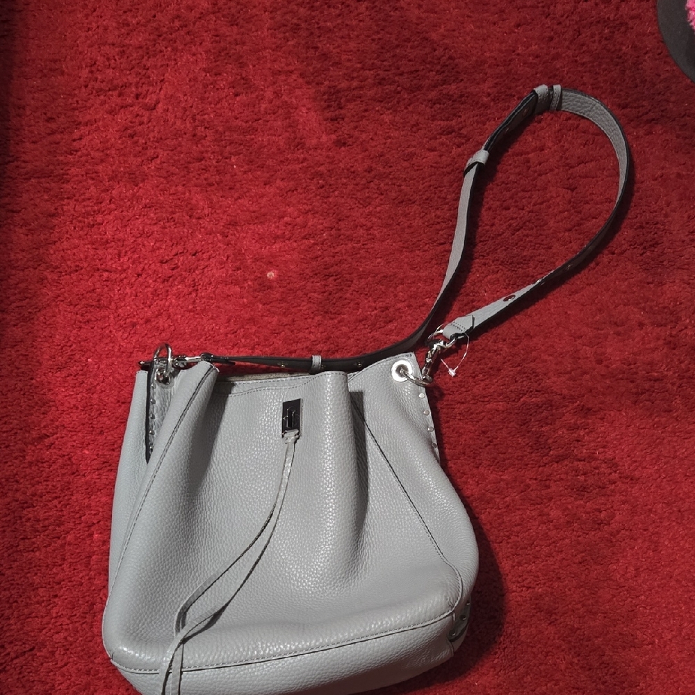 Rebecca Minkoff Gray Leather Shoulder Bag